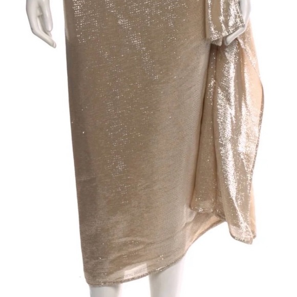 NWT Tory Burch Lurex Sarong Skirt  Size 2 - Picture 3 of 6